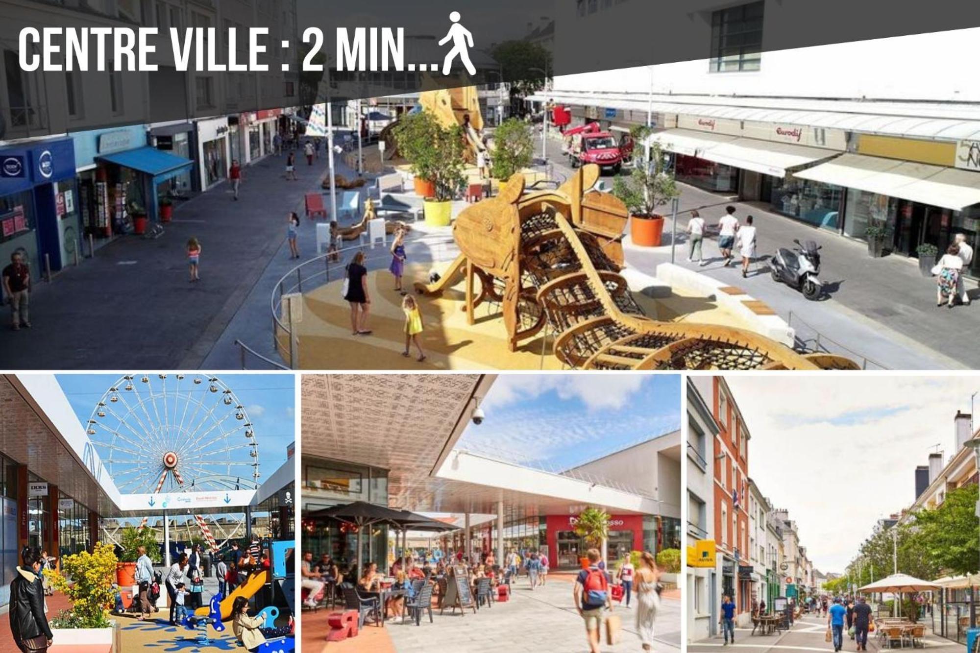 La Deferlante - Hyper Centre - Parking Prive - 300 M Plage Saint-Nazaire  Exteriör bild
